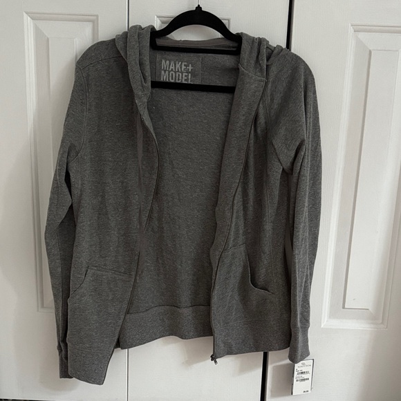 Make + Model Charcoal Zip-Up Jacket - Picture 1 of 4